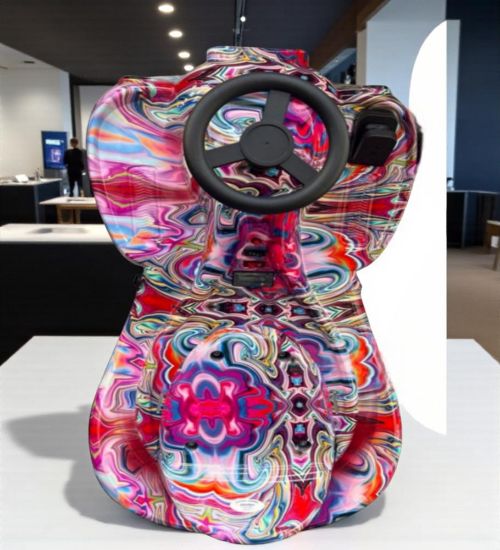 صورة سكوتر كريزي 36 فولت بطبعة ملونة معقدة